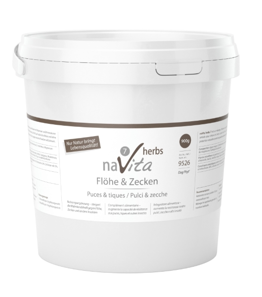 Bild von herbs 7 Flöhe + Zecken 900g
