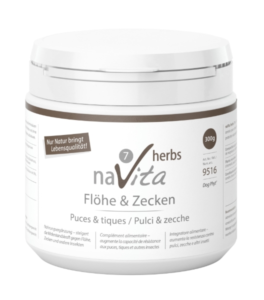 Bild von herbs 7 Flöhe + Zecken 300g