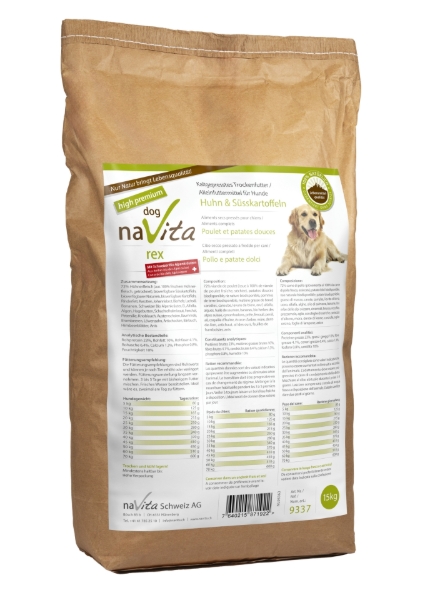 Bild von rex high premium Huhn & Süsskartoffel mit Schweizer Alpenkräutern 15kg