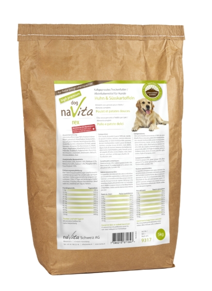 Bild von rex high premium Huhn & Süsskartoffel mit Schweizer Alpenkräutern 5kg
