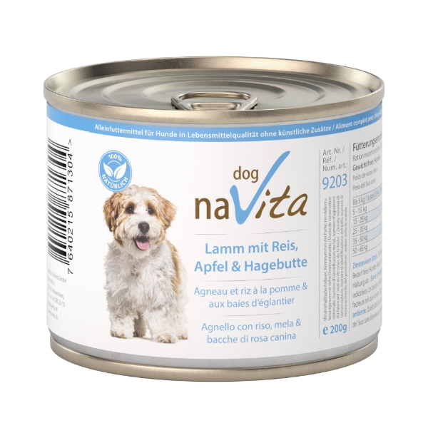 Bild von Lamm mit Reis, Apfel & Hagebutte 200 g